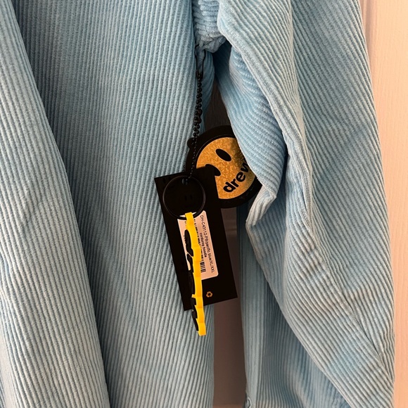 NWT Drew House Corduroy Hoodie - Pacific Blue - Picture 5 of 5
